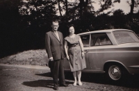 Father Jaroslav Douša Sr and mother Marie Doušová, née Ungermannová, 1964