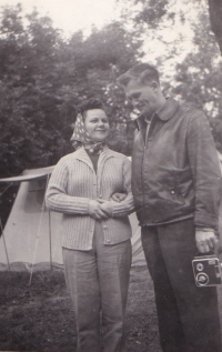 Mother Marie Doušová, née Ungermannová, and father Jaroslav Douša Sr