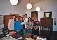 Field trip of the students of the Sports High School in Plzeň to Jaroslav Douša's office in the Plzeň City Archive, 21 September 2007