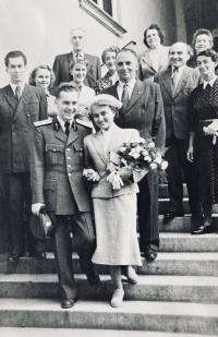 Wedding of Eva and Jaroslav Grán, Paula and Bruno Šustáček, 1954