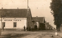 Period photo of the village Pavlov u Kladna