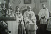 Ján Janok, the first mass, July 1971