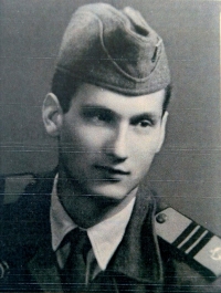 Ľubomír Hatala - photo from basic military service (1955)