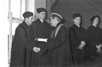 graduation at university of Olomouc in 1960